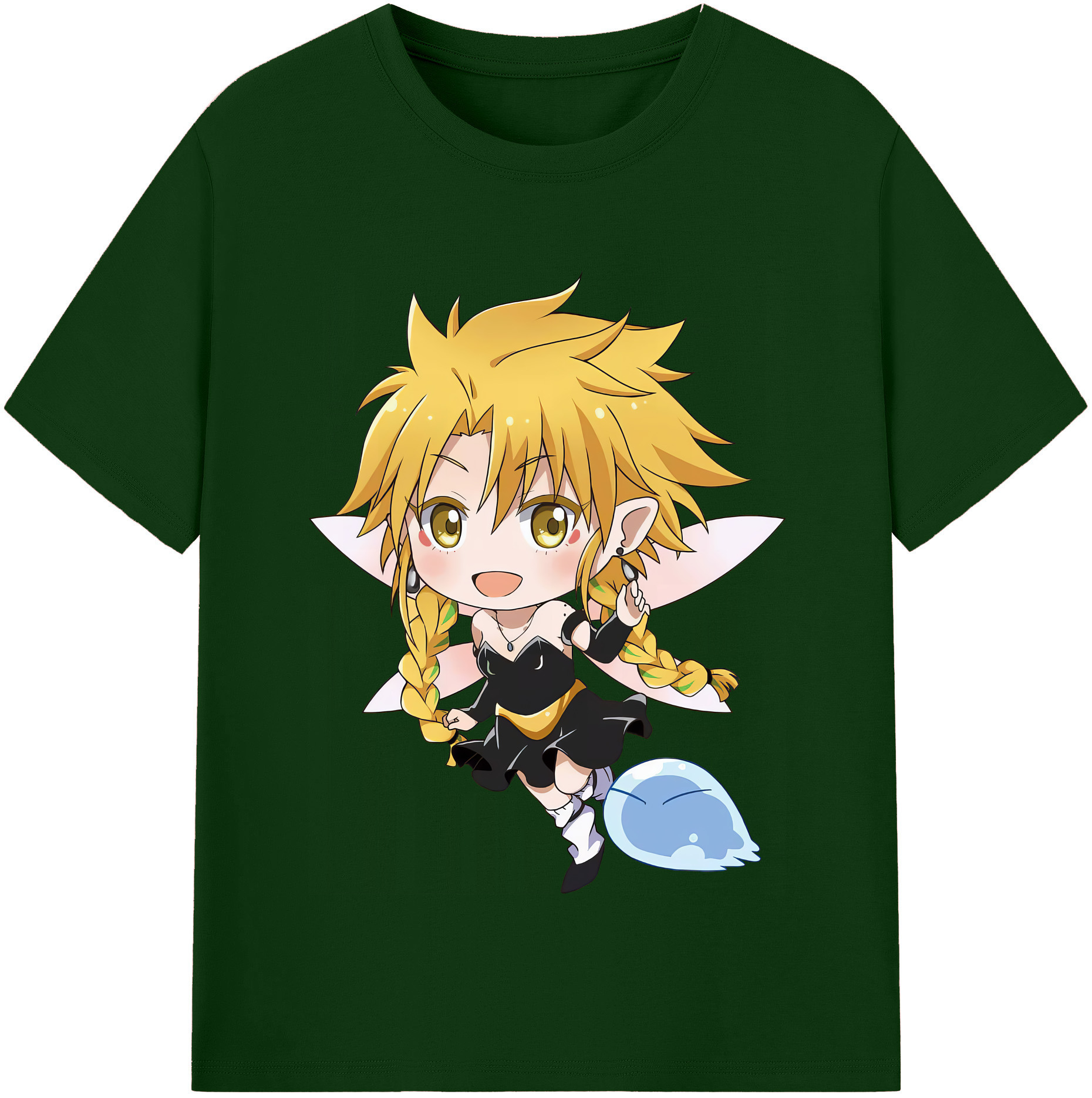 （画像用） 転スラ Regarding Reincarnated to Slime 綿100％半袖Tシャツ（フロントプリント）